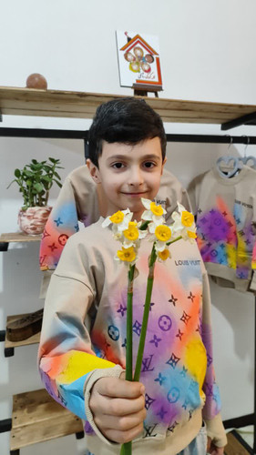 بلوز استین بلند فینگردار VL